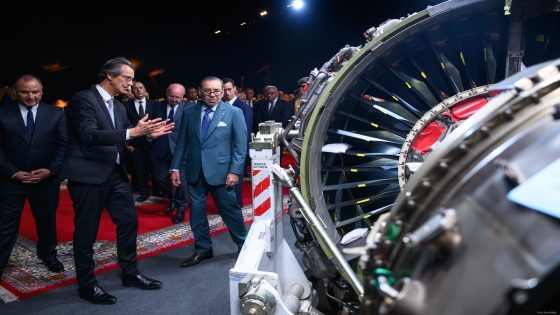 جلالة الملك يترأس بالنواصر حفل تقديم وإطلاق أشغال إنجاز المركب الصناعي لمحركات الطائرات التابع لمجموعة “سافران”