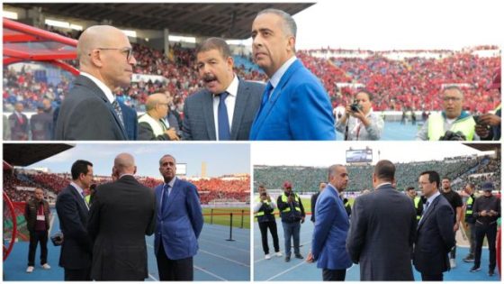 المدير العام للأمن الوطني ولمراقبة التراب الوطني عبد اللطيف حموشي، خلال الزيارة التفقدية للمركب الرياضي محمد الخامس بالدار البيضاء